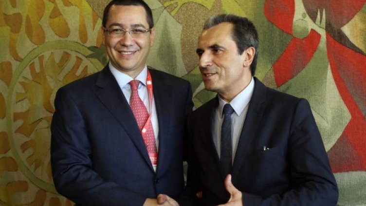 Пламен Орешарски се срещна с румънския си колега Виктор Понта. Снимка: БТА