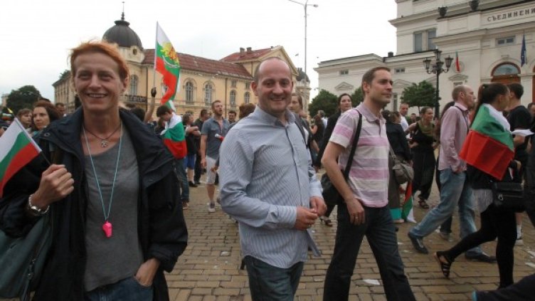 "Рецептата" за сваляне на управляващите е "втвърдяване" на протеста, твърди Радан Кънев. Снимка: БТА