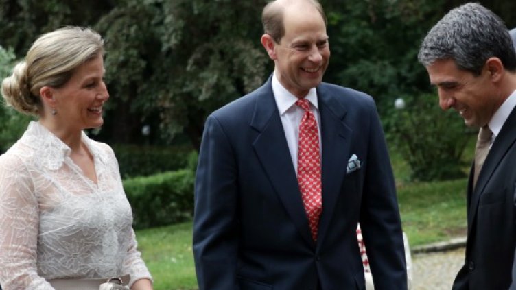 Президентът Плевнелиев с принц Едуард и принцеса Софи. Снимка: БТА