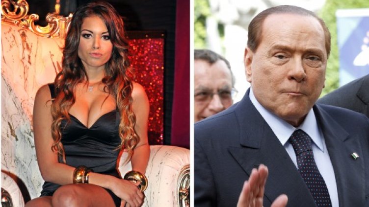 Руби(вляво) и Берлускони. Снимка: Reuters