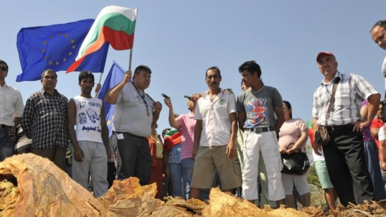 Тютюнопроизводителите блокираха границата в знак на протест миналата седмица. Снимка: Булфото, архив