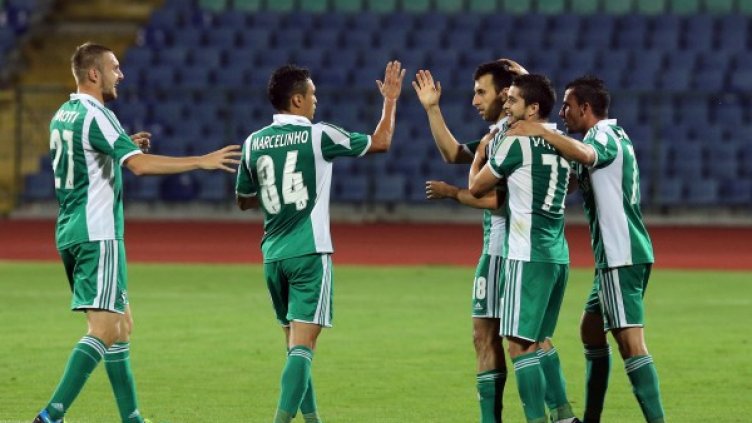 На края на мача футболистите на Лудогорец нямаха поводи за радост. Снимка: БТА