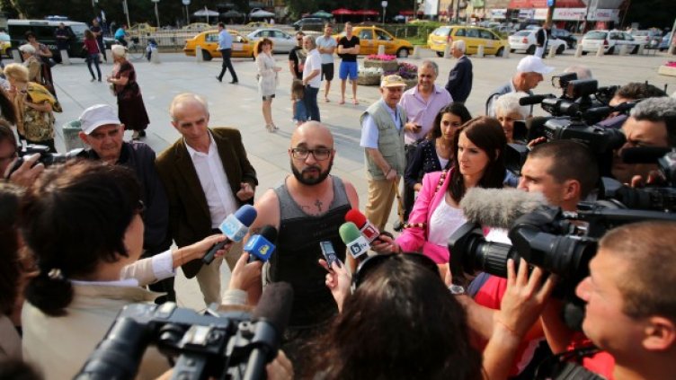 Шамара на контрапротесите. Снимка: БТА