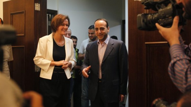 Ангелина Ейхорст и Амар Мусауи. Снимка: Reuters