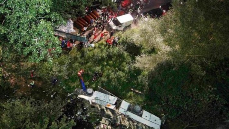 Мастото на ужасяващата трагедия. Снимка: Reuters