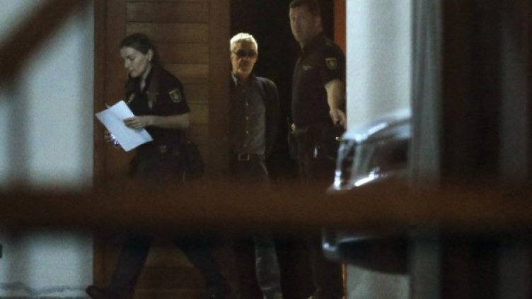 Машинистът на излизане от съда. Снимка: БТА