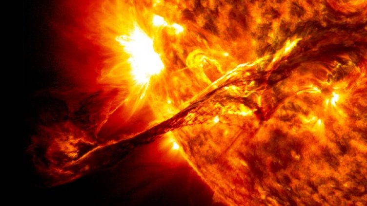 Слънчево изригване. Снимка: НАСА