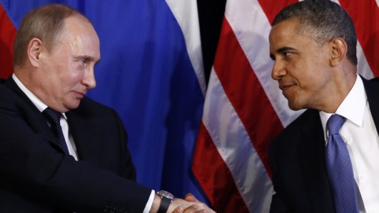 Путин и Обама в момент на любезност. Снимка: Reuters