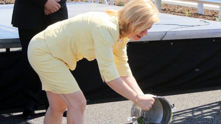 Десислава Терзиева откри пътния участник. Снимка: БТА