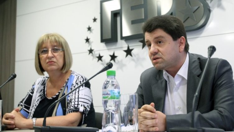 Цецка Цачева и Красимир Ципов. Снимка: БТА