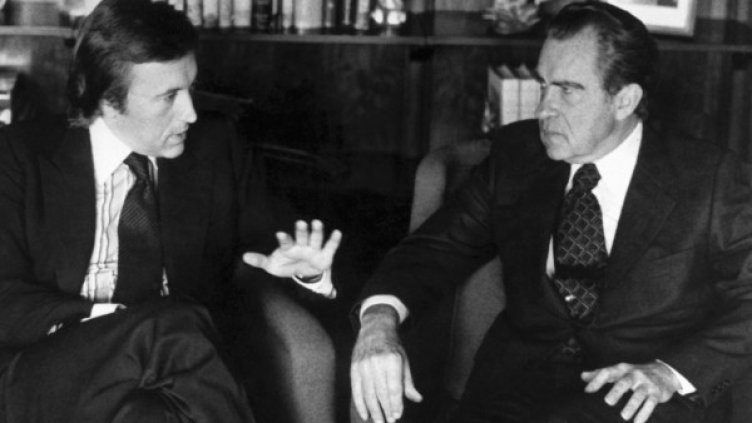 Дейвид Фрост с Никсън. Снимка: БТА