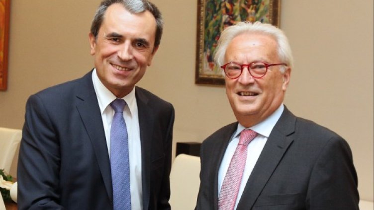 Пламен Орешарски и Ханес Свобода Снимка: БТА