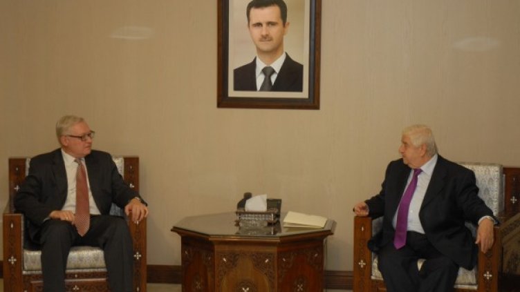 Сергей Рябков и Уалид Муалем. Снимка: Reuters