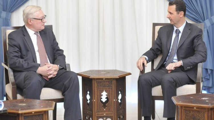 Срещата на Асад със Сергей Рябков. Снимка: Reuters