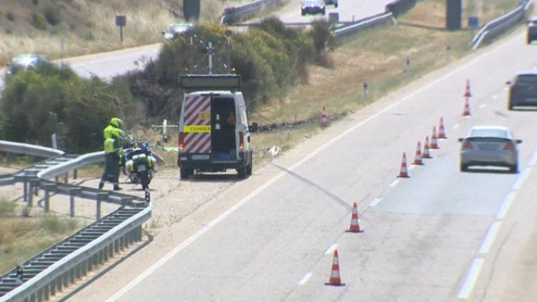 Мястото на катастрофата. Снимка Фейсбук 