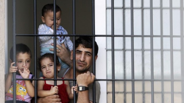 Сирийски бежанци в лагера в Любимец. Снимка: Ройтерс, архив