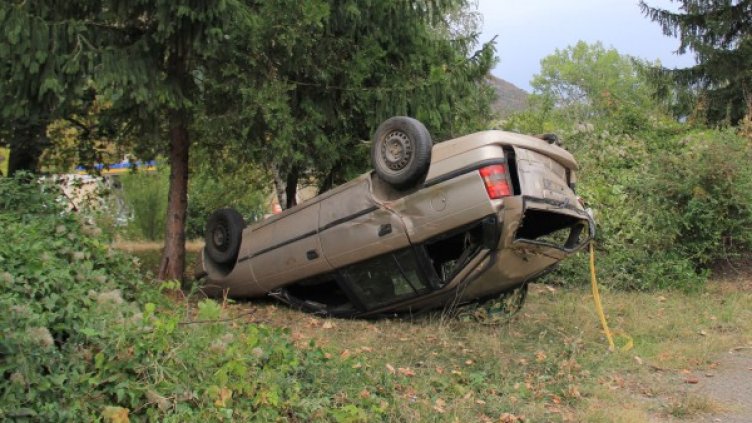 Катастрофиралият "Опел". Снимка: Impact Press Group