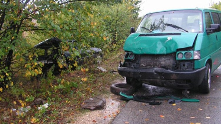Тежката катастрофа. Снимка: ОДМВР Разград
