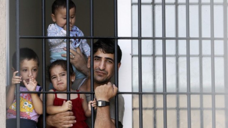 Сирийски бежанци в лагера в Любимец. Снимка: Ройтерс, архив