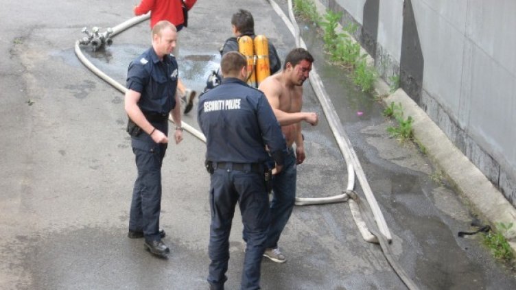 Цветелин Иванов – Цеци през май, когато запали дискотеката си в опит да се самоубие. Снимка: архив, БТА