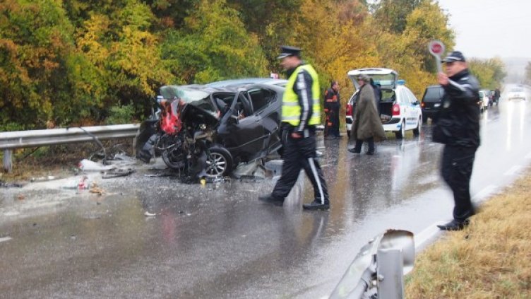 Тежката катастрофа. Снимка: Булфото