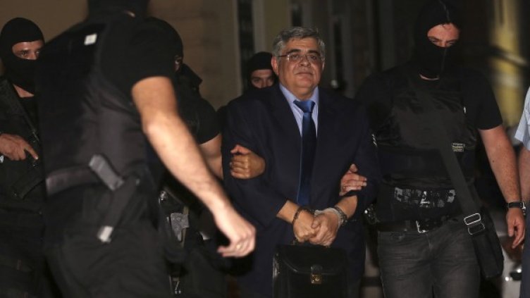 Задържането на лидера на Златна зора Николаос Михалолиакос. Снимка: архив, Reuters