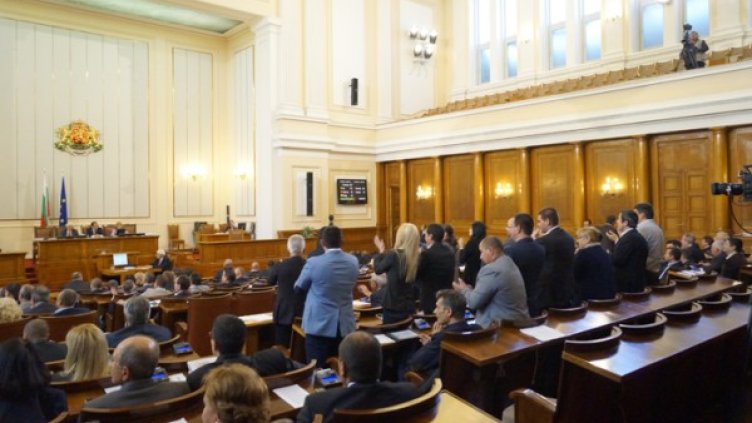 Бурна националистическа радост след вчерашното решение на НС. Снимка: София прес