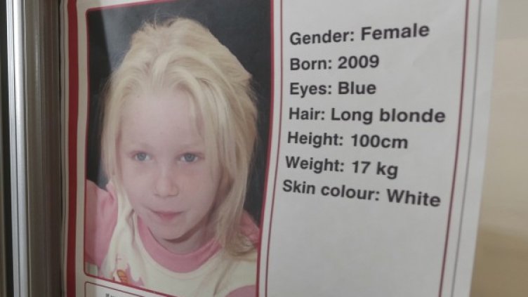 Русокосата Мария, открита в ромски лагер в Гърция. Снимка: Reuters