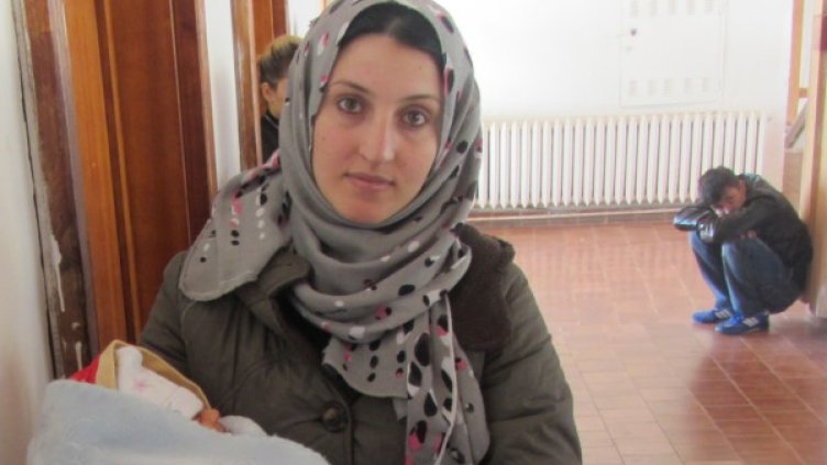 Сирийски бежанци в Ковачевци. Снимка: БТА