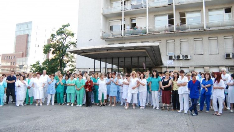 През 2007 г. се стигна до ефективна стачка на работещите в "Пирогов". Снимка: Булфото, архив