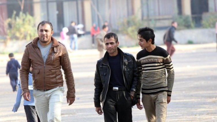 Бежанският лагер във "Военна рампа". Снимка: Булфото