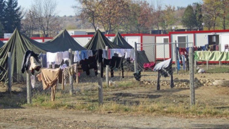 Бежанския център в Харманли. Снимка: Булфото