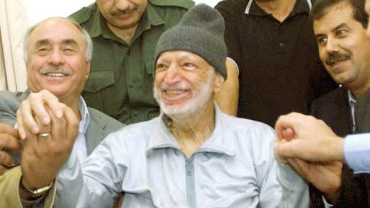 Една от последните снимки на Арафат. Снимка: Reuters