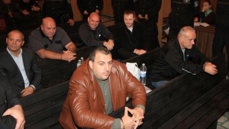 Арестантите в съда. Снимка: БулФото