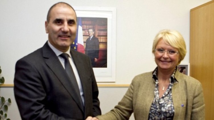 Цветан Цветанов и Вероник Матю. Снимка: ГЕРБ