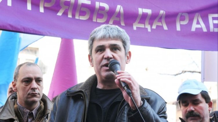 синдикалният лидер на КНСБ Пламен Димитров. Снимка: архив, Булфото