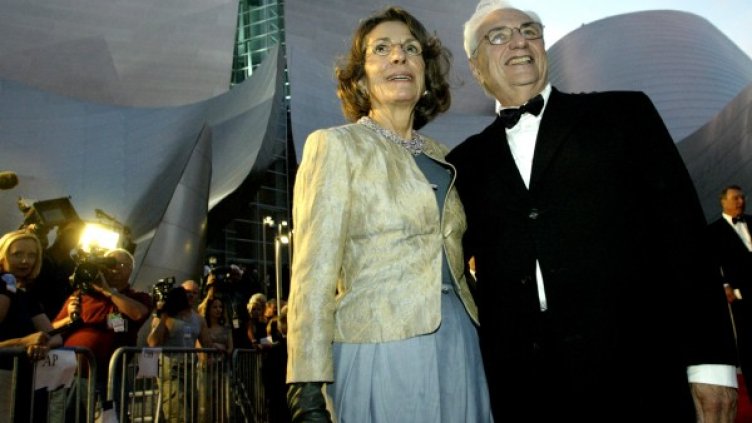 Даян Милър и Франк Гери на откриването на залата "Уолт Дисни" в Ел Ей. Снимка: Reuters