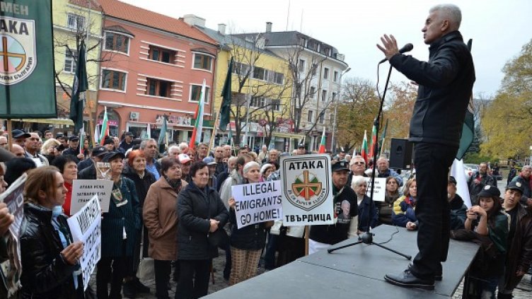 Сидеров на протеста в Сливен. Снимка: Булфото