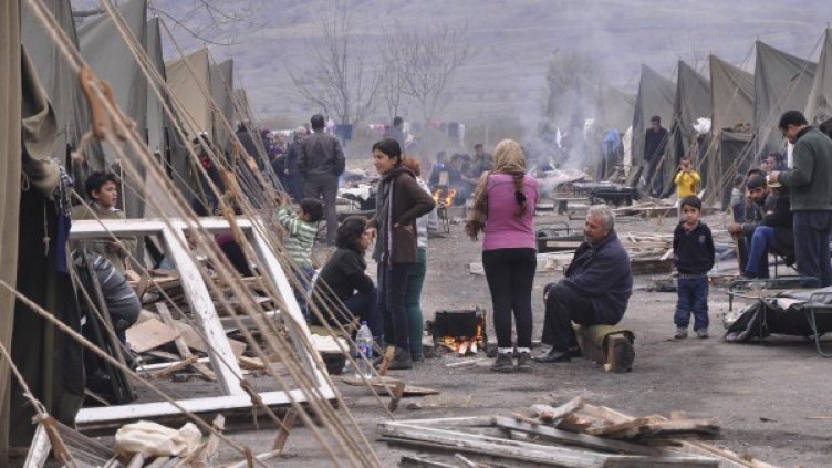 До днес палатките бяха пълни с бежанци. Снимка: Булфото