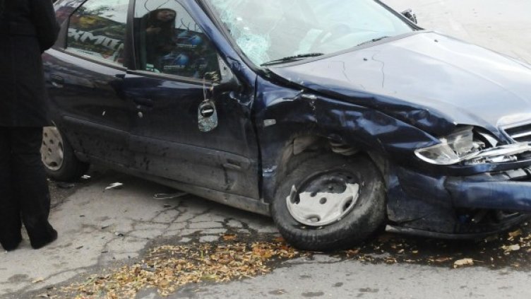 Колата след удара. Снимка: БулФото