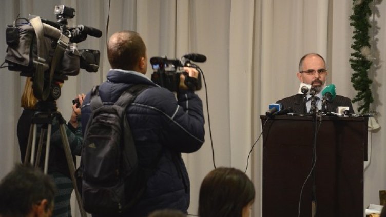 Ефрем Моллов на вчерашната сбирка в Пловдив. Снимка: БТА