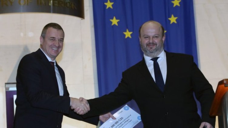 Среща на министър Цветлин Йовчев с чешкия му колега Мартин Пецина. Снимка: БТА