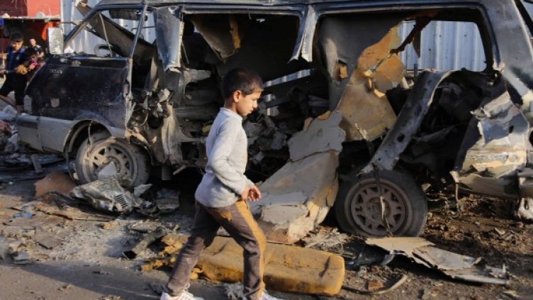 Експлозия на кола край Багдад. Снимка БТА