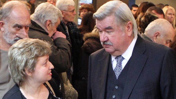 Посланикът на Русия Н.ПР. Юрий Исаков на Панаира на книгата в НДК. Снимка: БТА