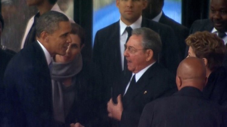 Барак Обама и Раул Кастро. Снимка: БТА