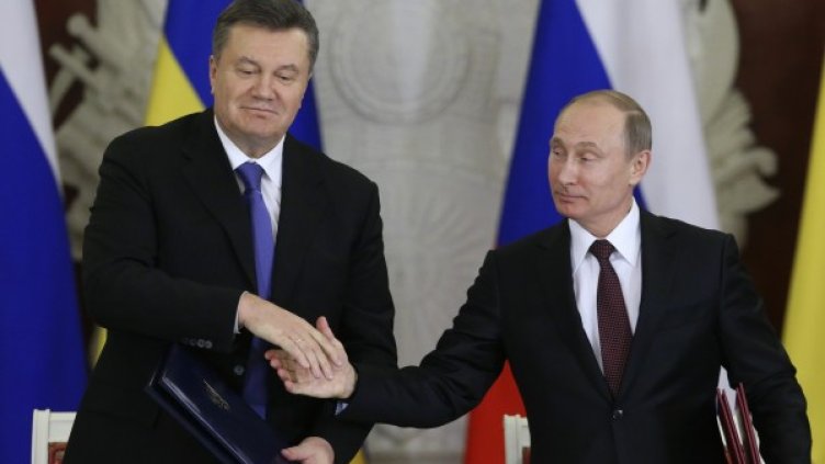 Виктор Янукович и Владимир Путин. Снимка: Reuters