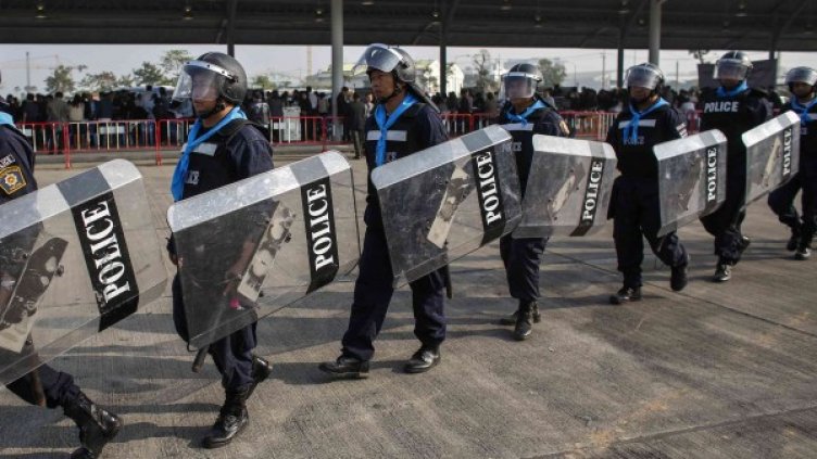 Полицията в Банкок е на крак след стрелбата. Снимка: Ройтерс
