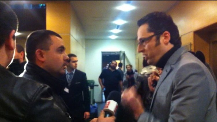 Кадър от скандала. Снимка: Нова телевизия