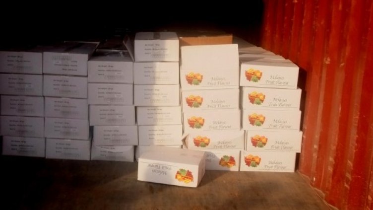 Откритият тютюн на Пристанище Варна Изток. Снимка Агенция "Митници"