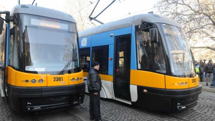 Новите трамваи. Снимка: архив, Булфото